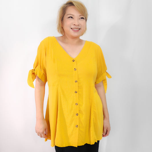 Linen Mustard Blouse