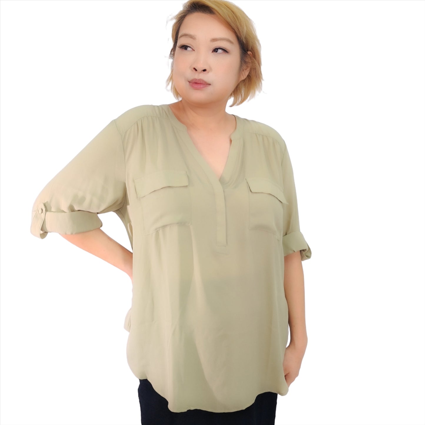 Sage Green Safari Top