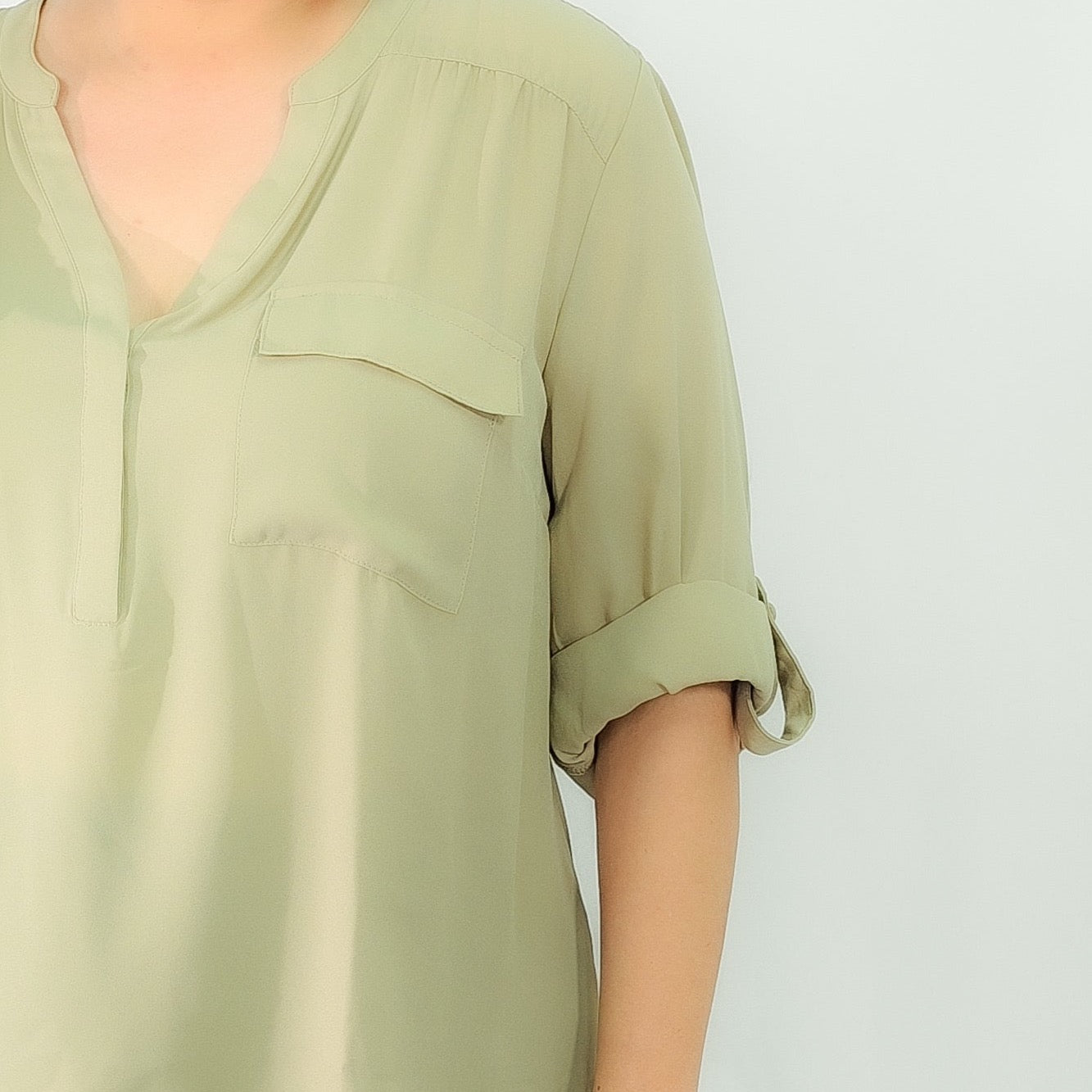 Sage Green Safari Top