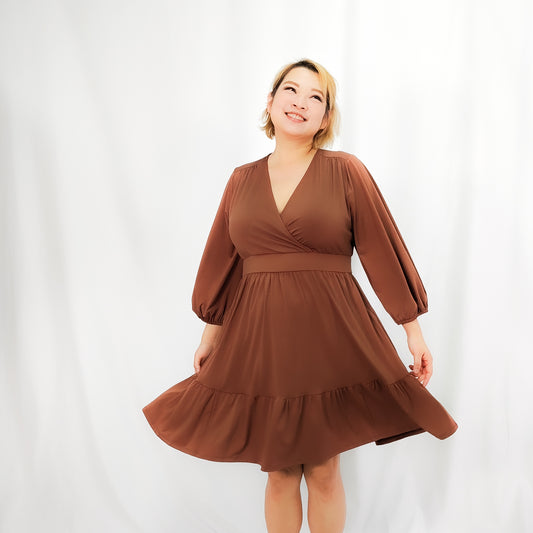 Warm brown dress