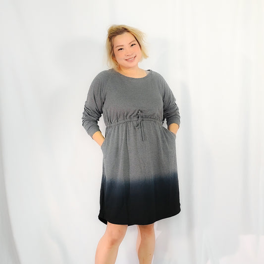 Ombre Grey Knit Dress