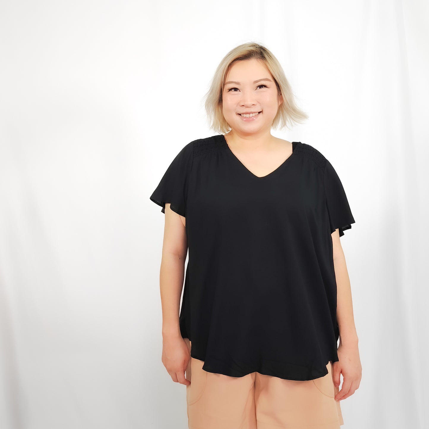 Sabrina Black Blouse