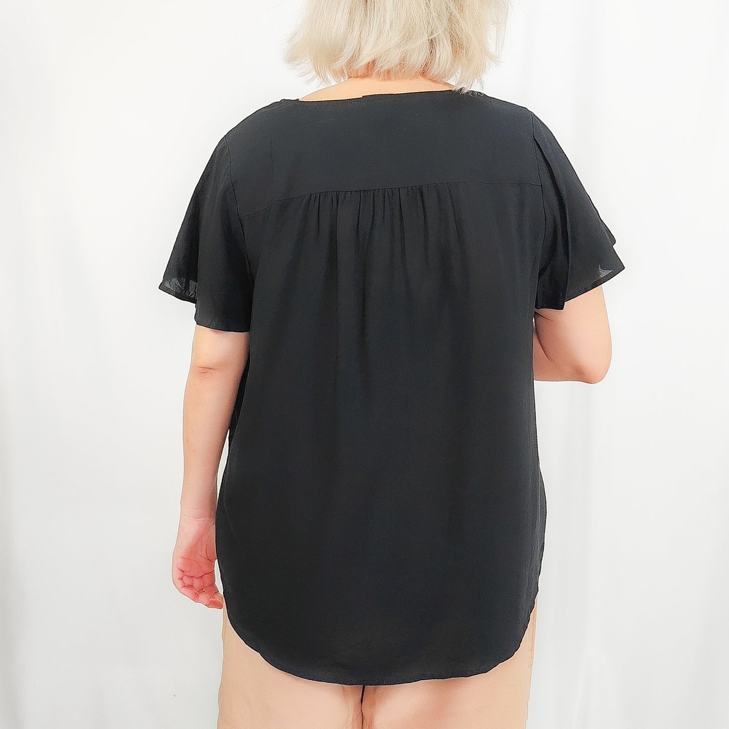 Sabrina Black Blouse