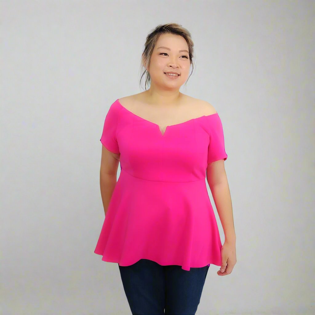 Pink Peplum Top